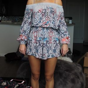 Floral romper.